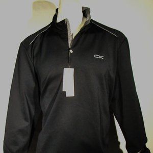 Calvin Klein men's size xxl quarter zip stretch interlock sweatshirt
